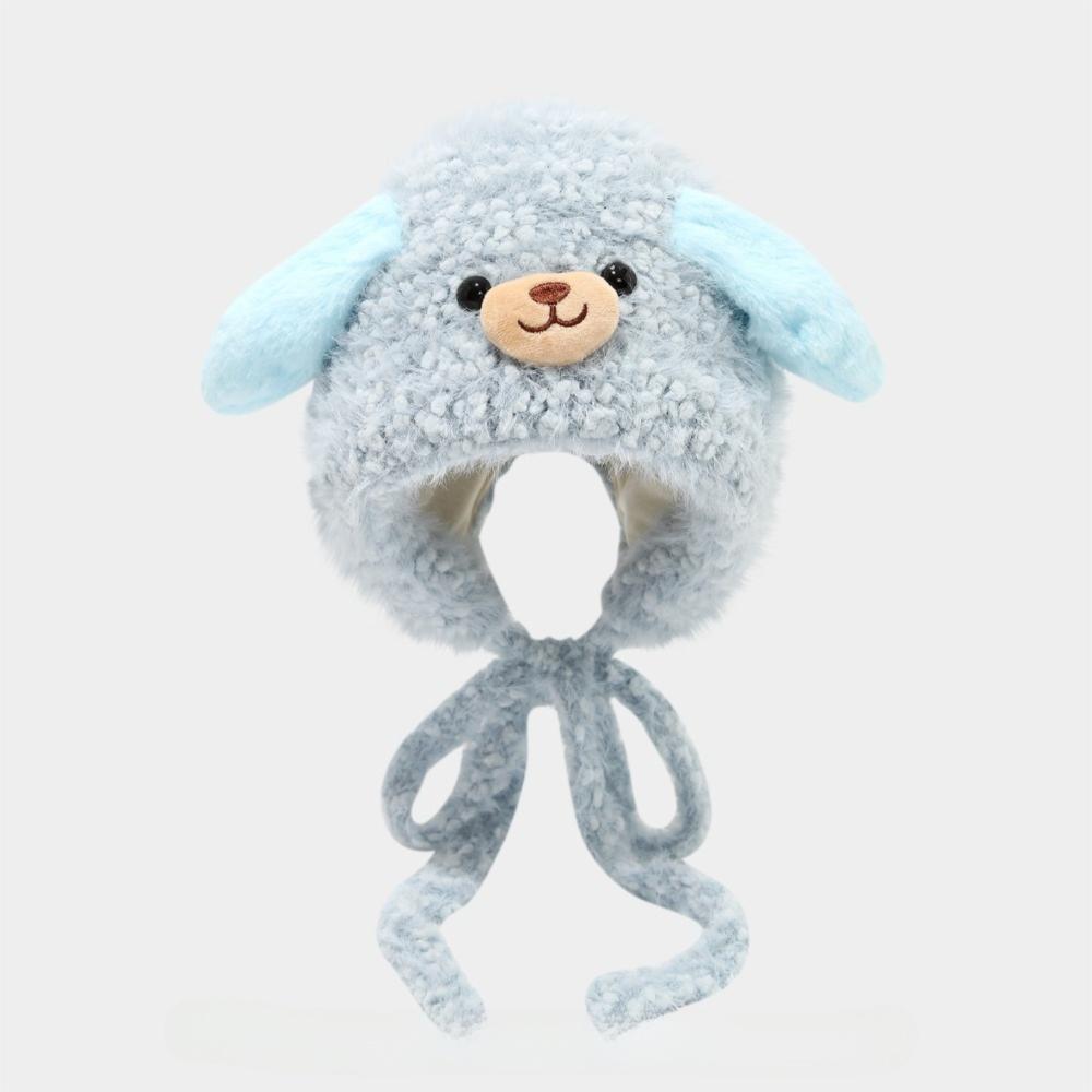 Fashion Cute Cartoon Balaclava Hat Windproof Warm Pullover Hats Cold Proof Thickned Ear Protection Cap Winter