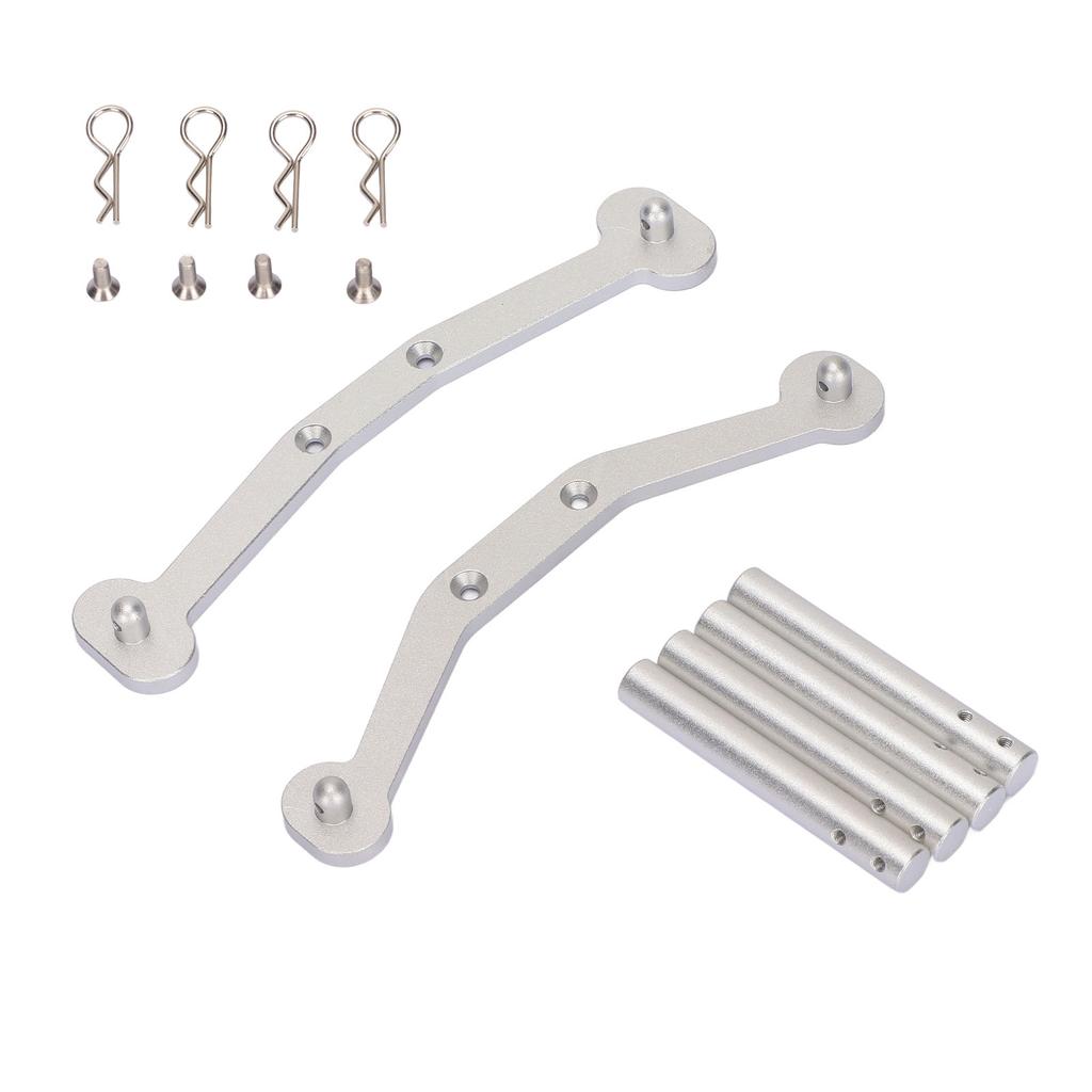 RC Metal Aluminum Body Mount Set CNC Machining Silver Color RC Replaceable Parts for ARRMA Typhon