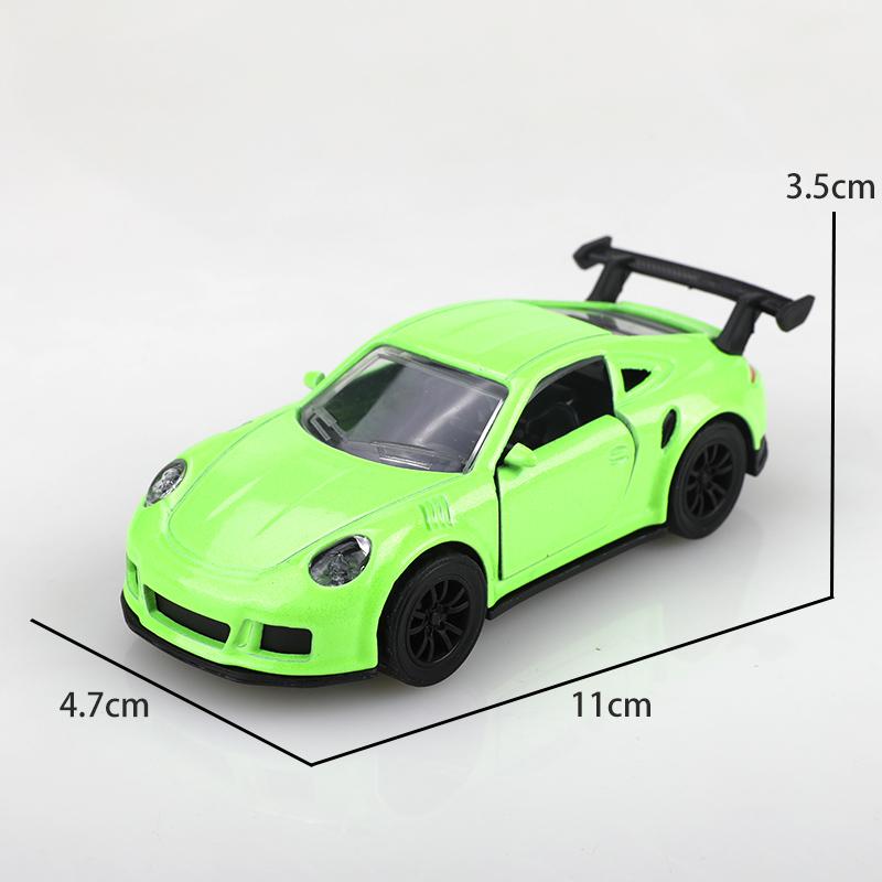 (Eingetütet) 1:38 Legierung 911 Rückzieher Rennwagen, Simulations-Rennwagen, Legierungs-Spielzeugauto für Kinder