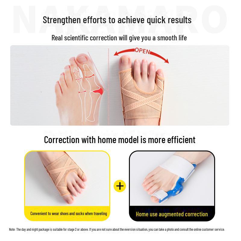 German Hallux Valgus & Little Toe Corrector: Big Toe Separator & Alignment Aid