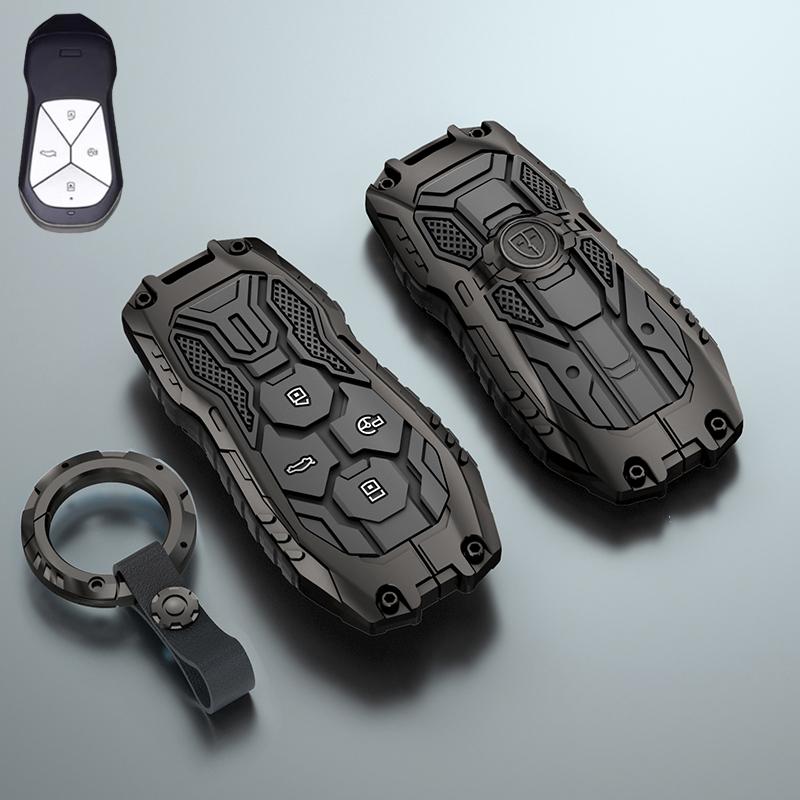 Galvanized Alloy Silicone splicing Car Key Cover Case For Xpeng Xiaopeng p7 p7i p5 g3 g3i g9 g6 22-23 Car Accessorie