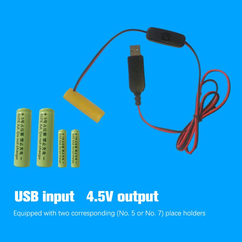 Dummy Battery Adapter Usb Power Supply Switch Cable Replace Batteries For Camera
