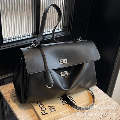 Portable Platinum Bag Women's 2025 New Trendy Korean Niche Armpit Bag High-end Sense of Foreign Style Large-capacity Commuter Bag