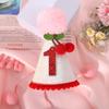 Cherry 1st Birthday Hat - Sweet One Birthday Party Decorations,Cherry Pink Glitter First Birthday Hat For Girls,Fruit Themed Cake Smash Party