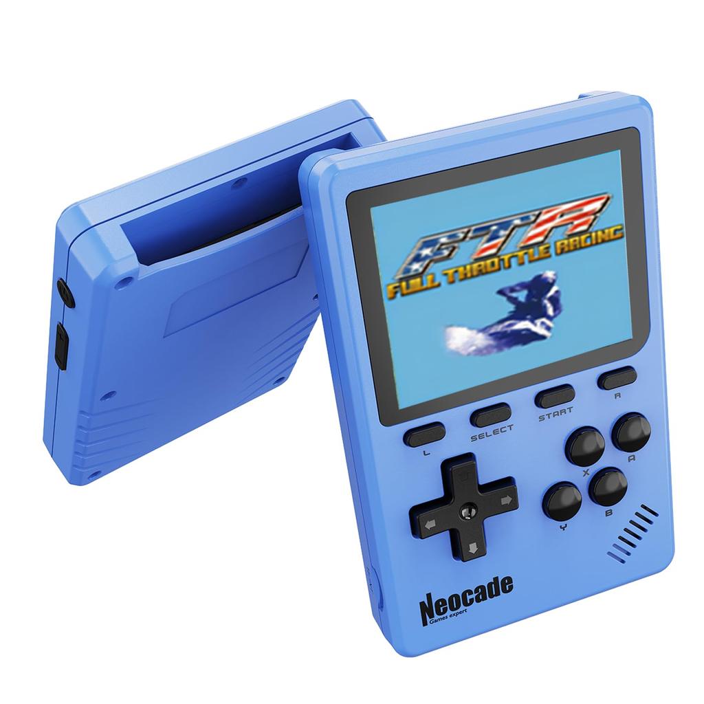 NEOCADE Portable Game Console for GBA - Pocket Retro Game Console, GBA Cartridge Compatible, Piko Licensed Retro Games (40 Built-in), 3.0-inch IPS Scr