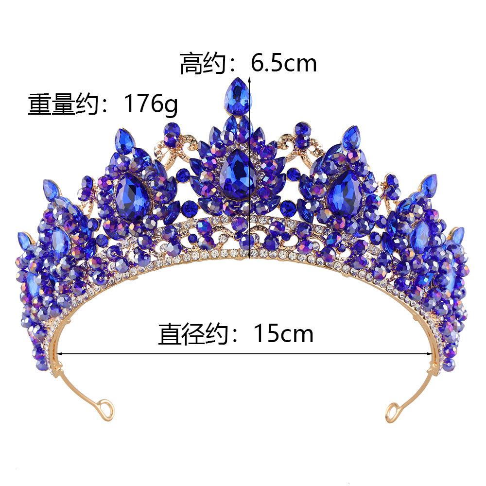 DIEZI Handmade Elegant Bridal Crystal Beads Tiara For Women Girls Wedding Party Luxury Queen Crown Hair Dress New Accessories