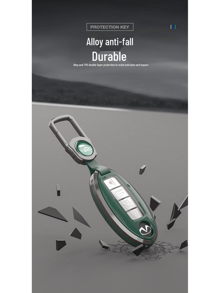 Infiniti Q50L QX50 QX60 Q70L G25 Key Cover - High-End Key Fob Shell with Buckle