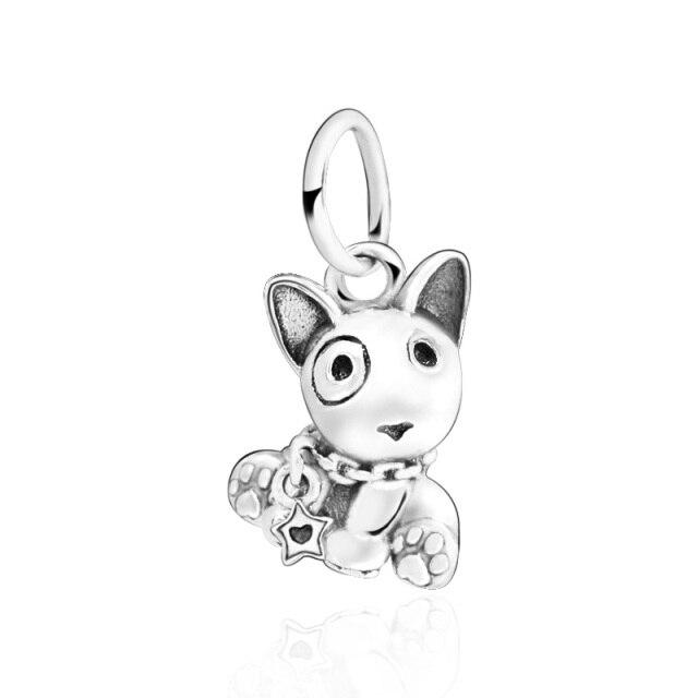Ekte 925 Sterlingsølv Søt Min Venn Kjæledyr Hund Dingleanheng O Anheng Passer Originalt Armbånd Smykker Gave