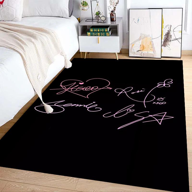 Blackpink Heartbeat Glow Teppichdruck Heimdekoration Schlafsaal Dekoration Zimmer Weihnachtsgeschenke