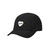 [EMIS] HEART RUBBER PATCH CAMP CAP - 4 Aesthetic Colors