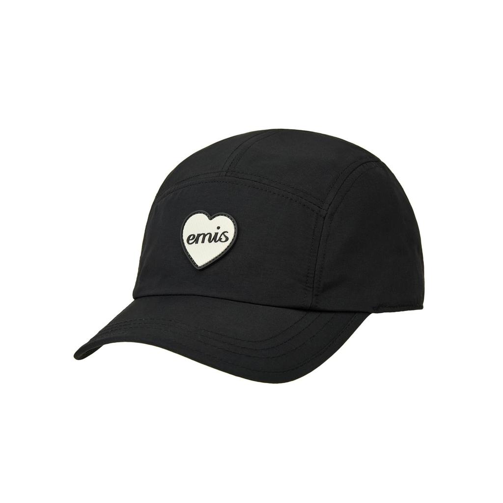 [EMIS] HEART RUBBER PATCH CAMP CAP - 4 Aesthetic Colors