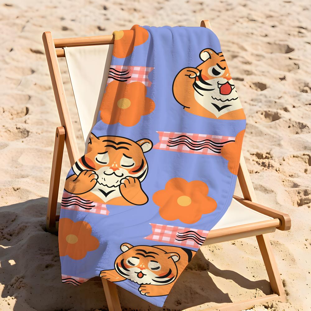 Tier T-Tiger Handtuch Fünf-Sterne-Hotelqualität Umweltfreundlich Ultraweich Dicke Handtücher & Strandtücher Fitnessstudio Dusche