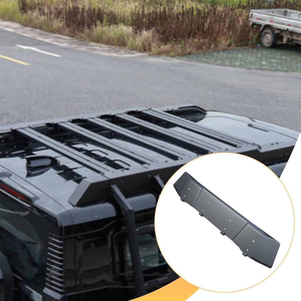 Deflector de Viento para Baca de Techo Carenado de Acero Ajuste Universal Reduce el Ruido del Viento para Barras y Portaesquís de Techo de Vehículo