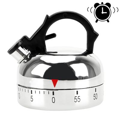 Mechanischer Timer, Kunststoff, Wasserkocherform, Countdown-Alarm, Erinnerung, Kocherinnerungen, Werkzeuge, 60 Minuten, Küchentimer