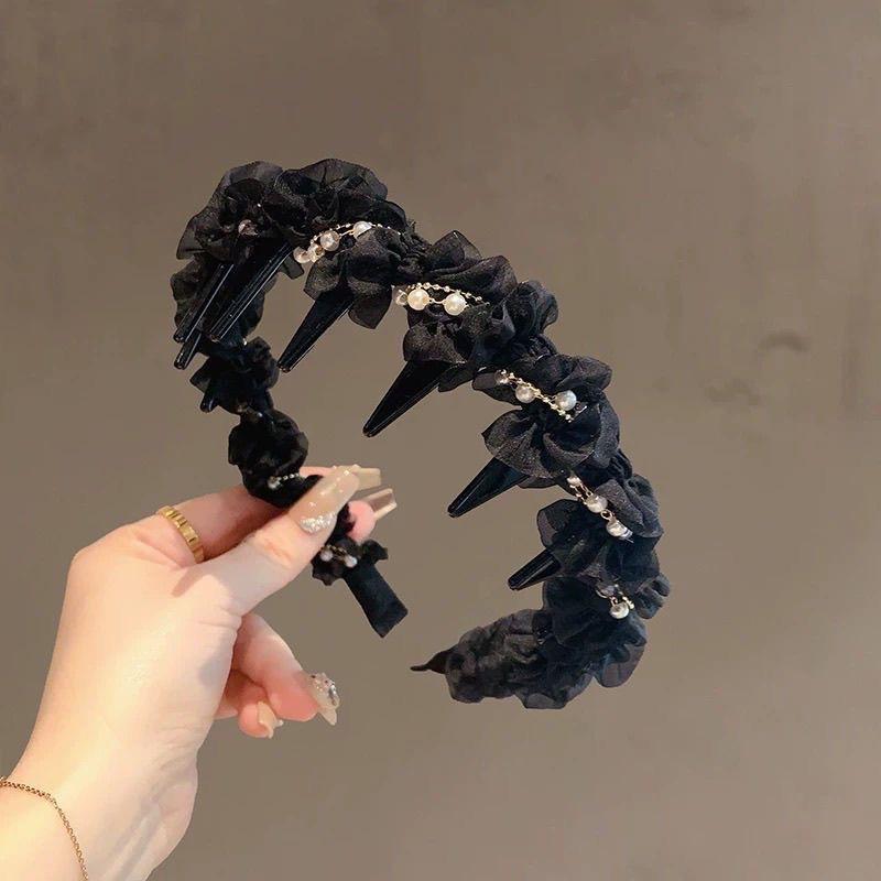 

Butterfly Flower Language Headband Super Fairy Shiny Wave Saw Hairband Headwear Fashionable Women S Hair Accessories Gift