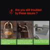 Creative Stainless Steel Heavy Duty Padlocks Anti-cut Anti-pry Anti-theft Lock Safety With Keys Gate Locks