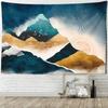Sunset Impression Oil Painting Tapestry Wall Hanging Boho Style Psychedelic Witchcraft Home Decor Background Cloth
