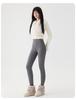Women's High Waist Fleece Lined Shark Leggings - Cross Waist Tummy Control Yoga Pants for Autumn/Winter