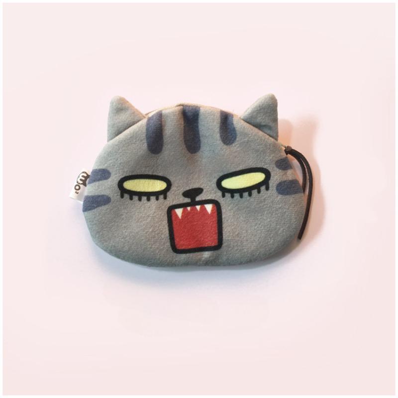 Cute Mini Cat Coin Purse Headphone Data Cable Lipstick Storage Bag Luxury Designer Wallet Clutch Bag for Women