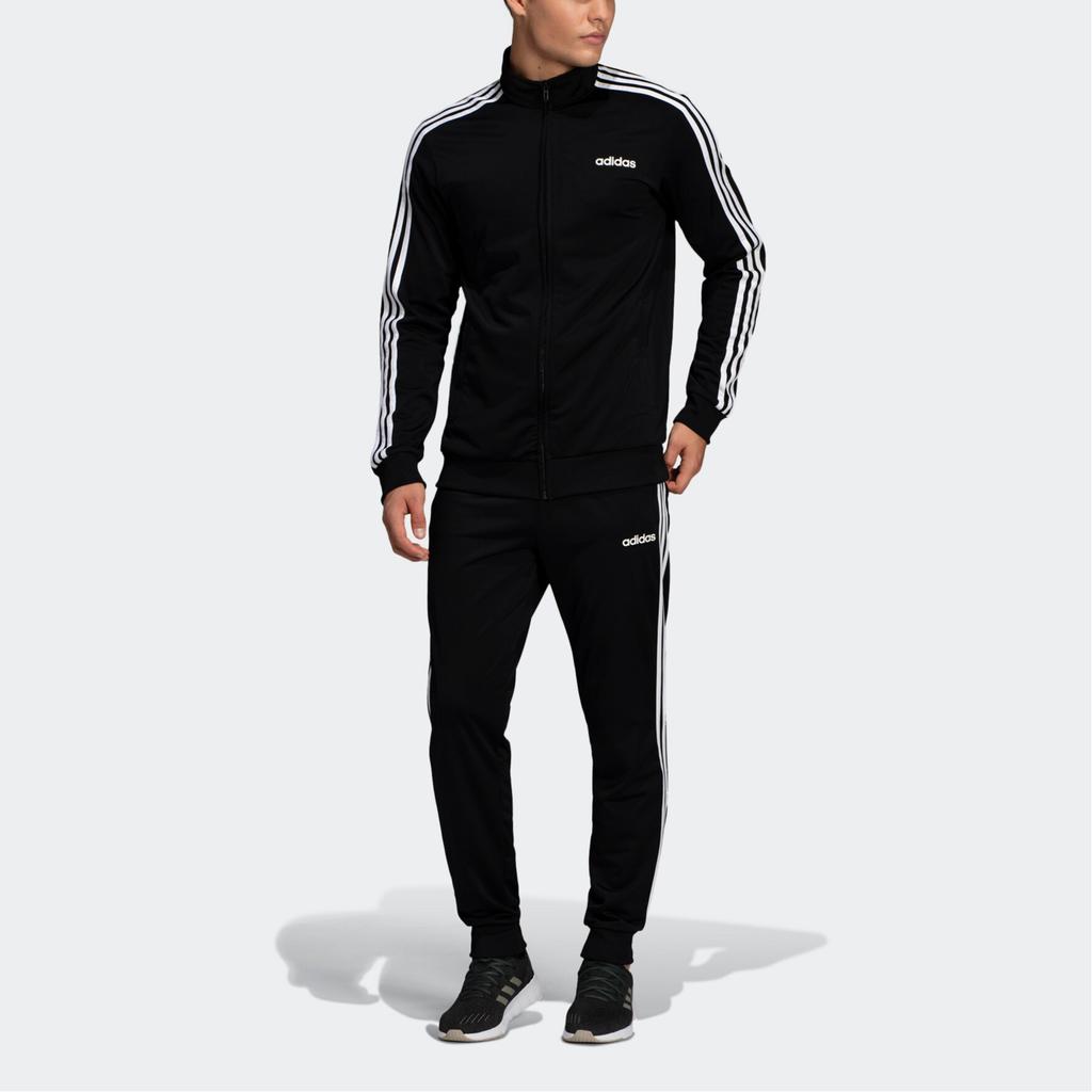 Adidas Essentials 3-Stripes Track Pants Men Bottoms Black DQ3076