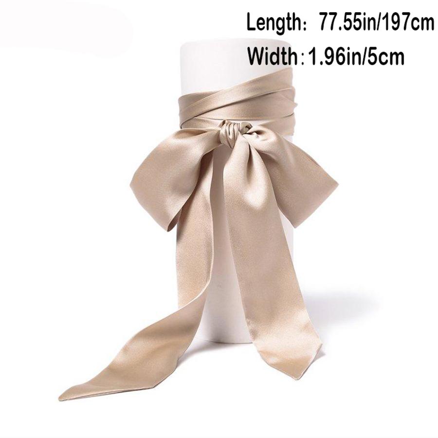 Luxus Simulierte Seide Dünne Schal Mode Tasche Griff Band Damen Pferd Print Stirnband Kleine Haar Schals Band Weiblich