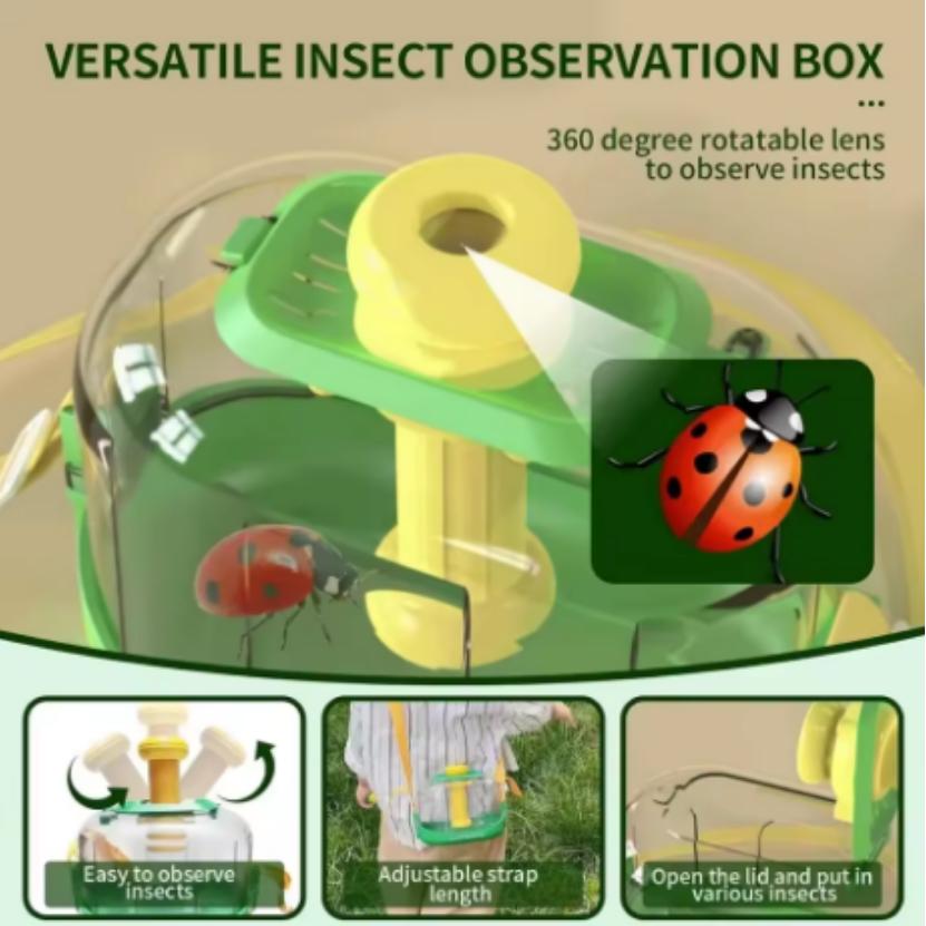 Kids Outdoor Adventure Nature Exploration Toys Insect Observation Kindergarten Experiment Bug Catcher Kit for Hiking,Camping
