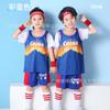 Football training clothes, new short-sleeved basketball clothes, wholesale fake two pieces, sports performance activities, breathable and quick-drying