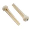 Musiclily Plastic Acoustic Guitar Bridge Pins, Ivory/Black Dot (Pack of 6)