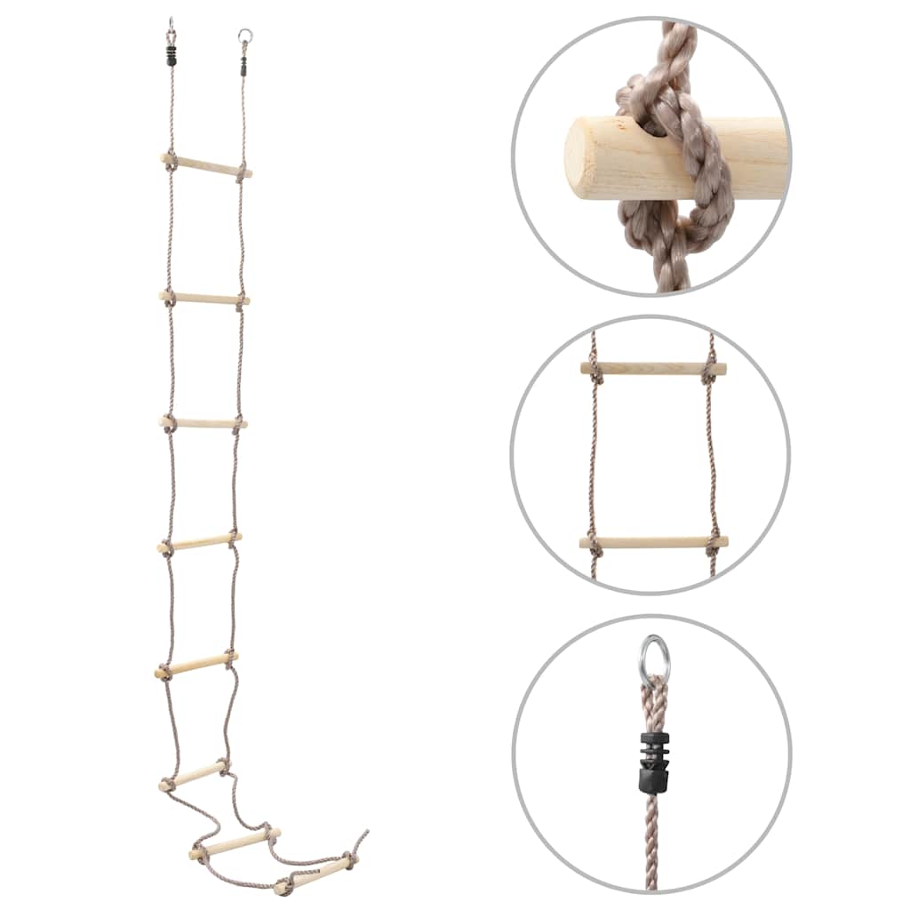 Kids Rope Ladder 290 cm Wooden