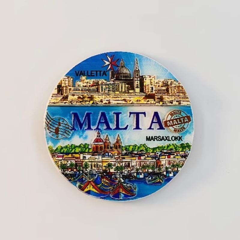 Malta Fridge Stickers Bus Travel Souvenirs Mosaic Fridge Magnets Home Decoration Wedding Gifts