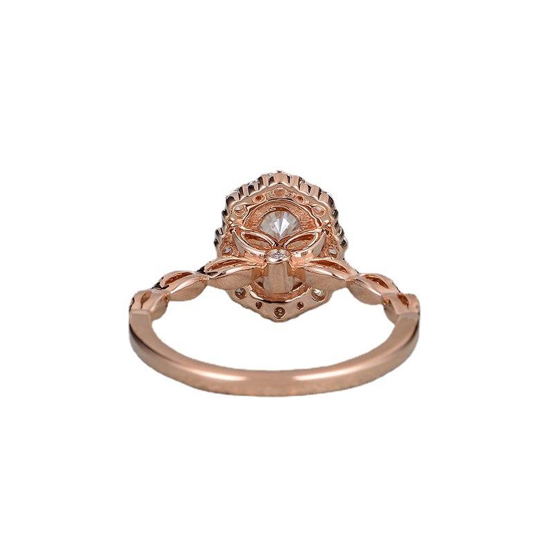 Amazon Mozzarella Oval Zircon Engagement Ring