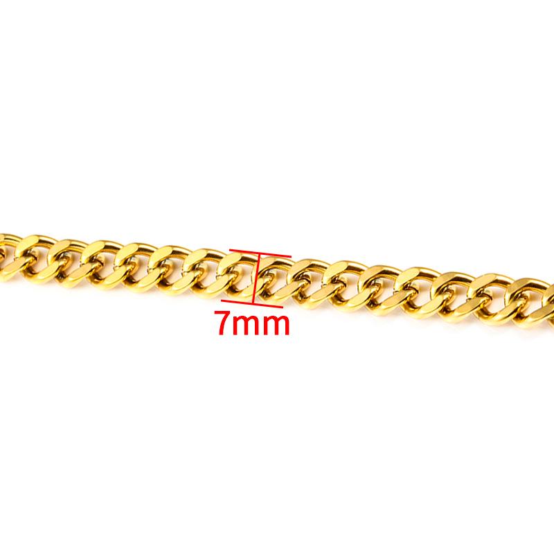Stainless Steel Gold Chain for DIY Jewelry: Necklace & Bracelet Fashion Accessory
