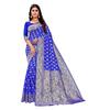 Shasmi Sarees Womens Art Silk Royal Blue Kanchipuram Saree (SAN PARI S-1 R BLUE)