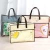 Transparent Clothes Storage Bag Zipper Closure Large Capacity Dustproof Bag Dust-Proof Handle Quilt Storage Bag Household Use