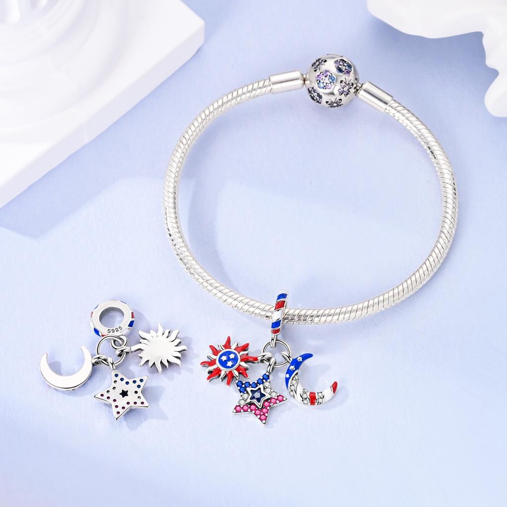 100% Pure Copperamerican Style Series - Usa Three Piece Charm Originalbracelet Necklace Gift