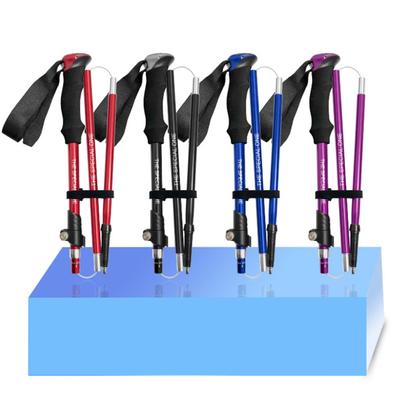 Collapsible Trekking Pole with Non-slip Handle High Durability Length Adjustable Lightweight Hiking Pole