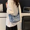 Large Capacity Shoulder Bag Women's Denim Crossbody Bag