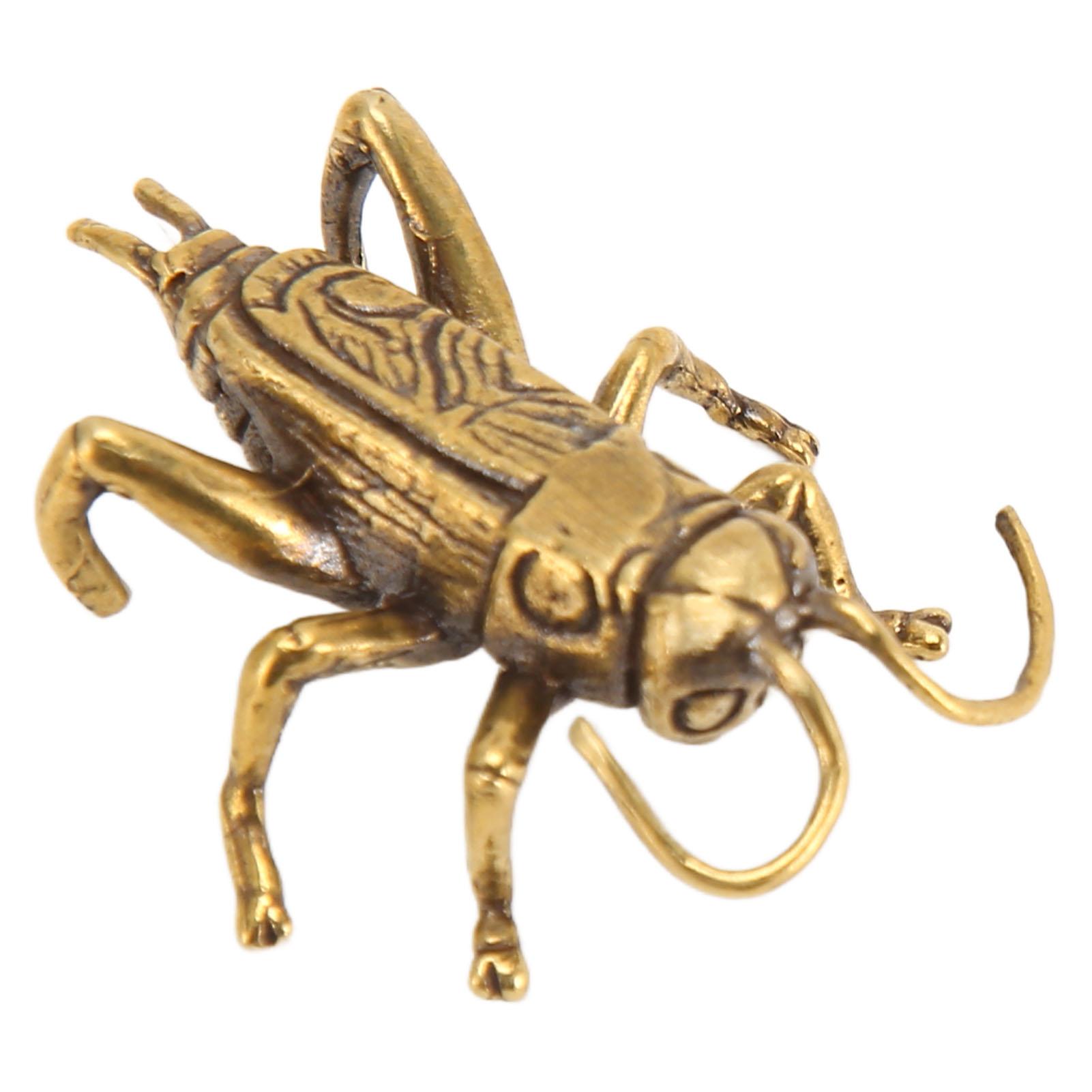 

Медная статуэтка сверчка Инновационная Изысканная Винтажная Богатство Удачливая Фигурка сверчка для Домашнего Декора