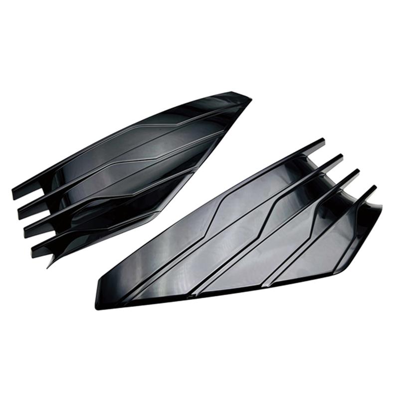 For Nissan Rogue X-Trail T33   Black Front Foglight Bumper Cover Trim Foglight Decoration Round Sticker Styling