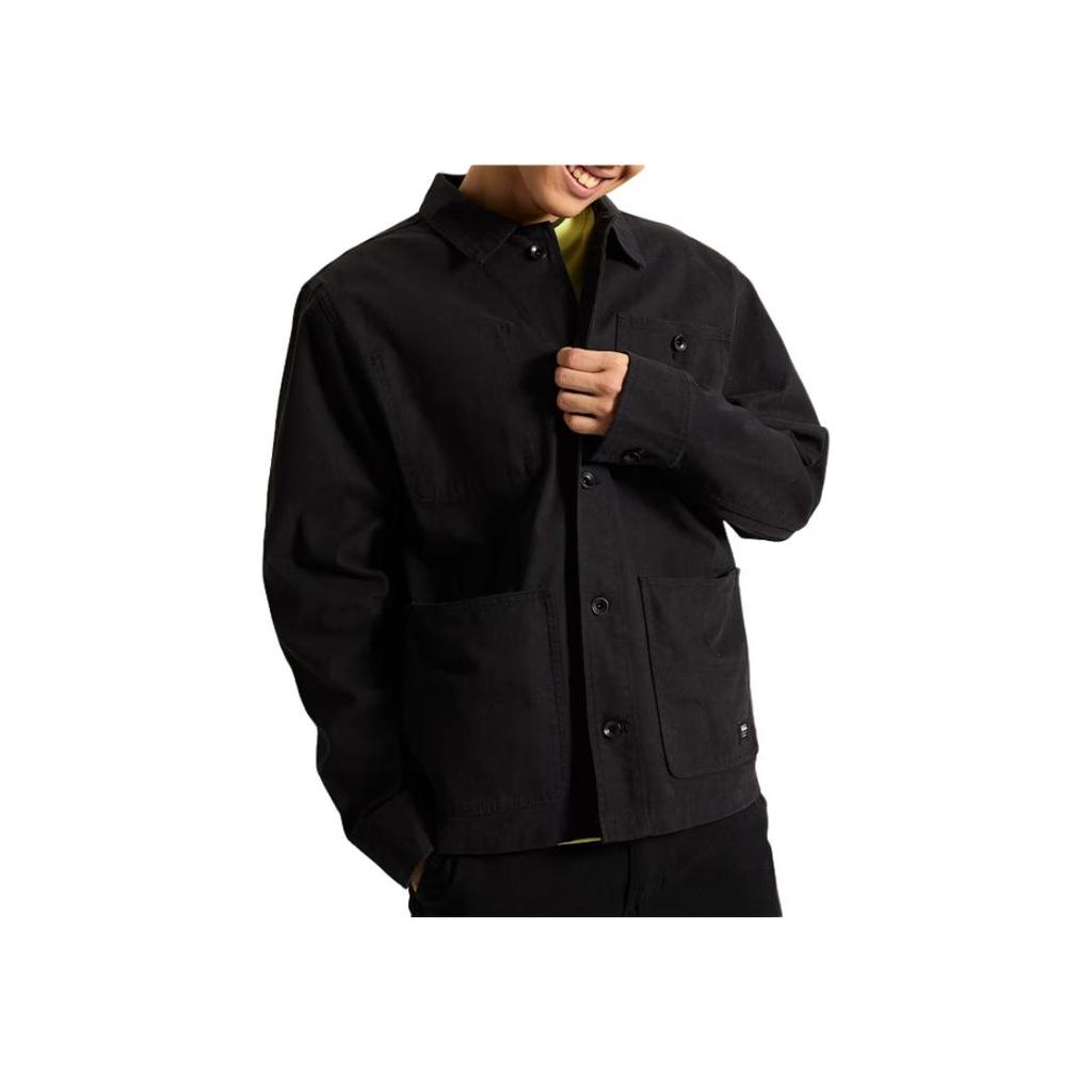 Vans Solid Color Single-Breasted Long Sleeve Jacket Men Jackets VN000KV1BLK