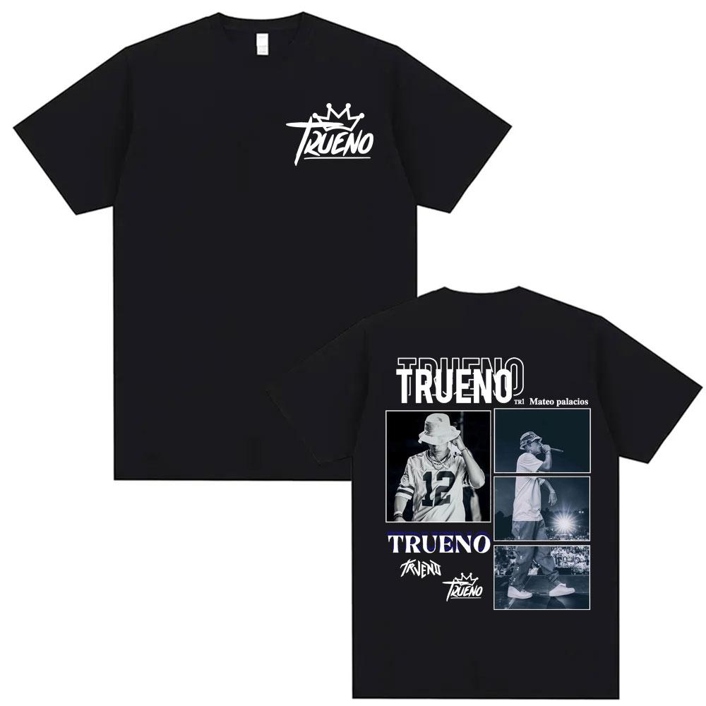 

Trueno Mateo Palacios Album 2026 Tour T Shirts Men s Clothing Summer Streetwear T-shirts Unisex Hip Hop Fashion Casual T Shir... S разноцветный