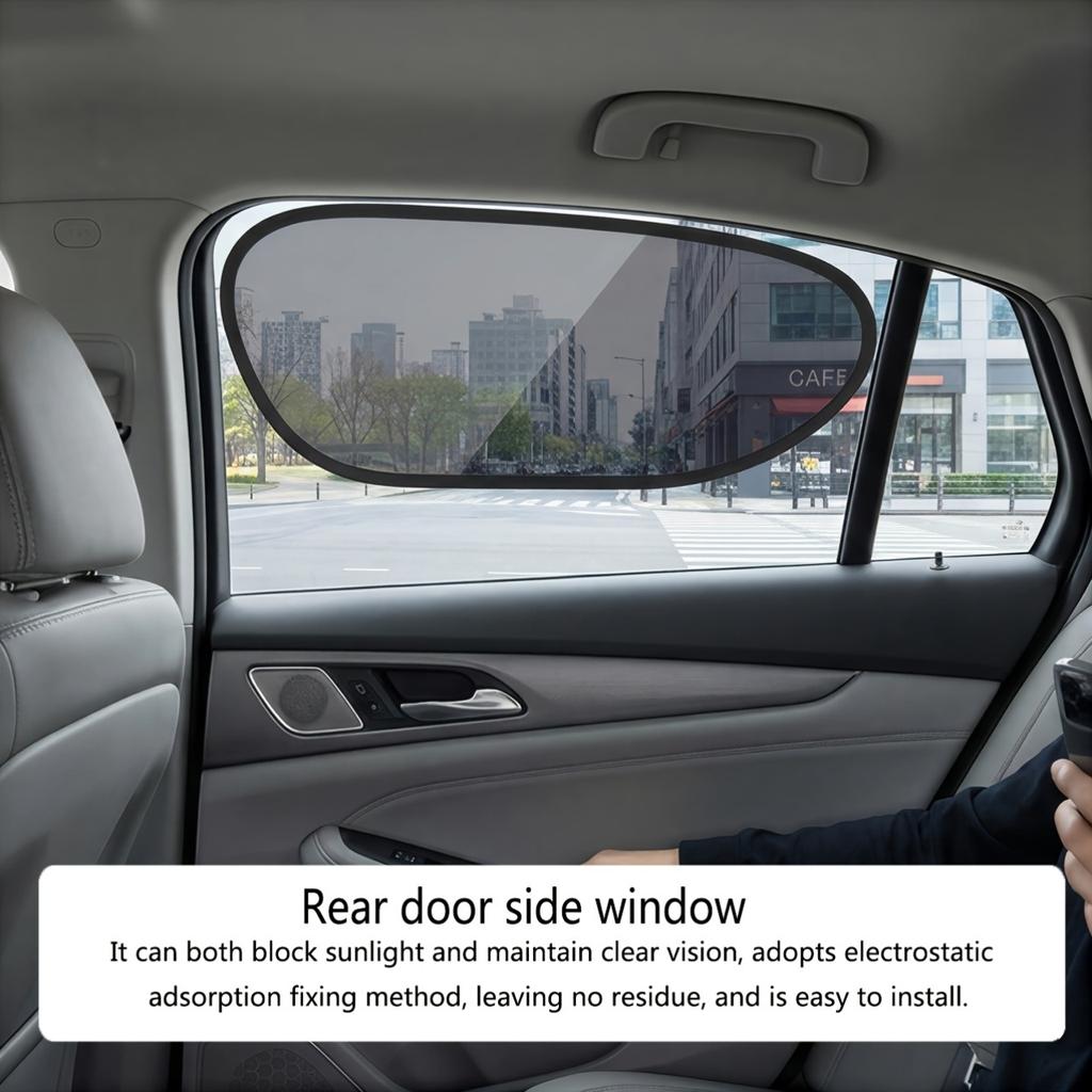 Car Window Sunshades, Blocking Sunlight Without Obstructing Driving View, Sun Protection And UV Shield