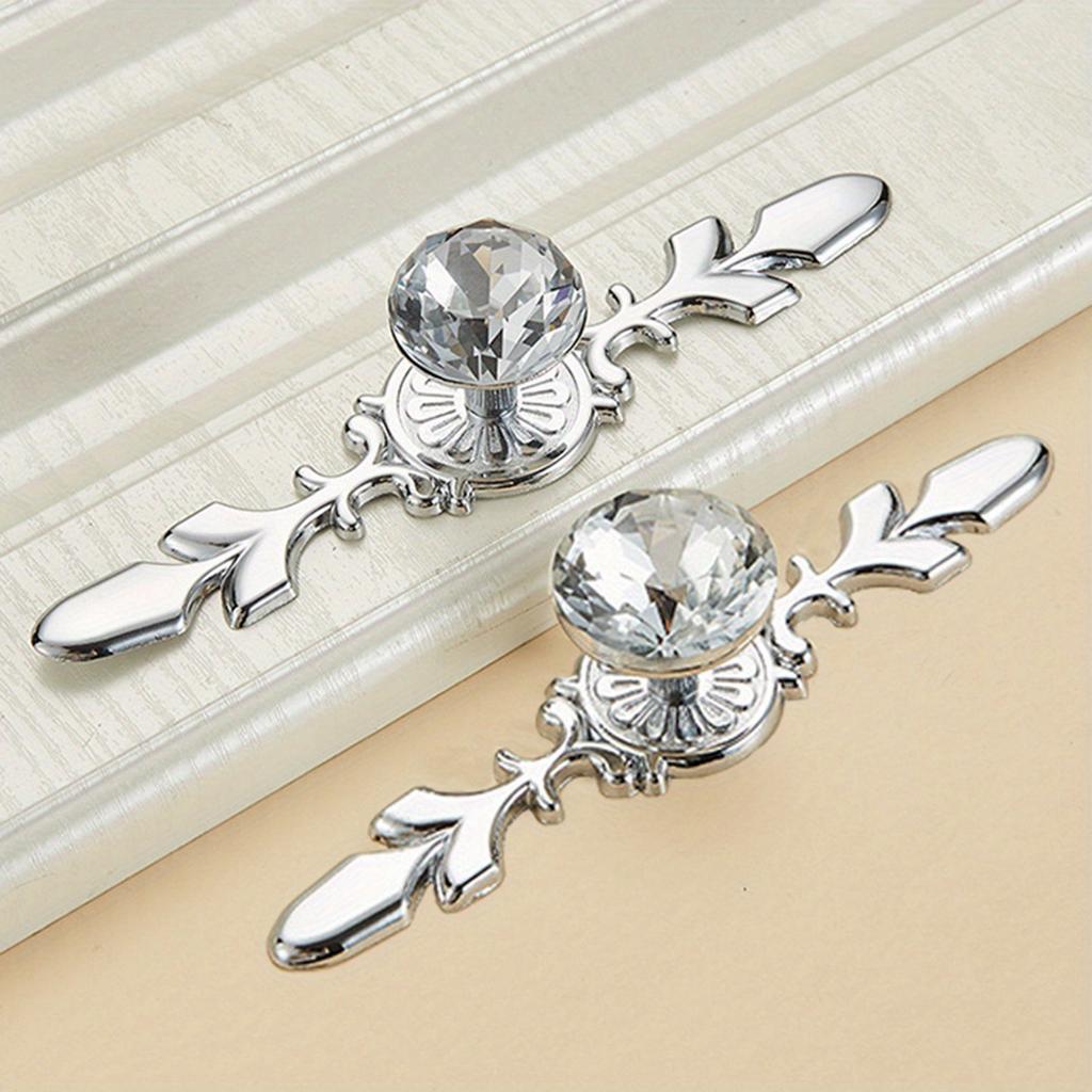 2pcs Single Hole Handle for Cabinet/Closet Door/Drawer Knob, Wardrobe Pull, Decorative Furniture Handle