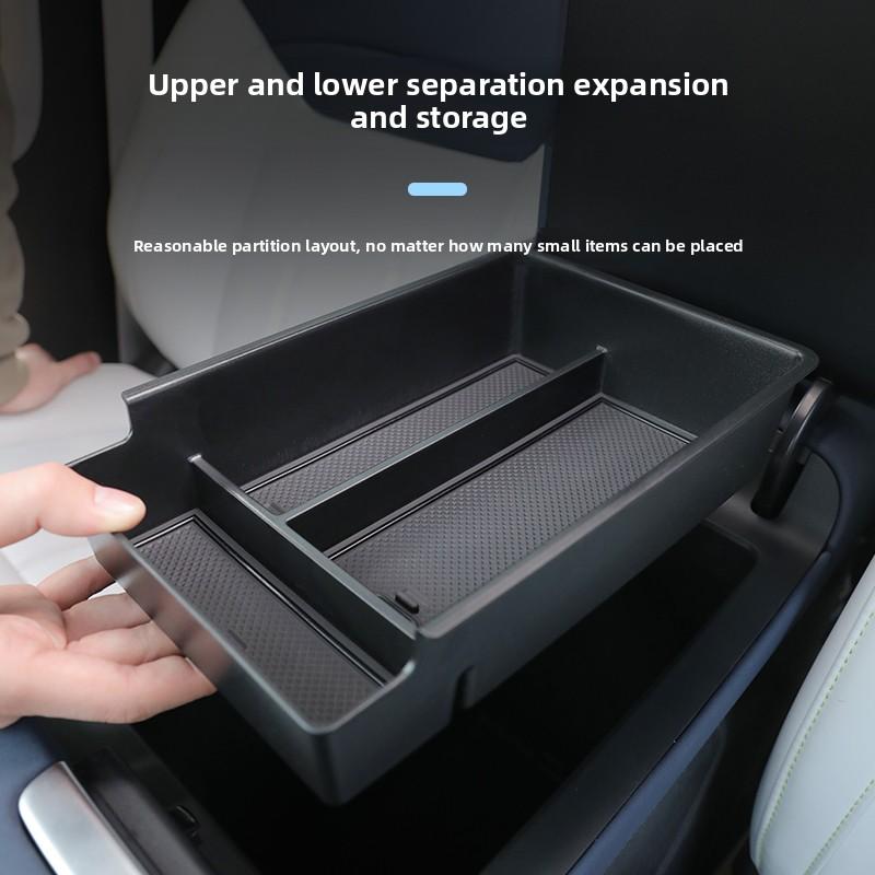 Pro Xpeng G6 2025 2025 2025 Auto Středová Konzole Drobnosti Ukládací Podnos Loketní Opěrka Úložný Box Černý Vrstvený Organizér Box Příslušenství