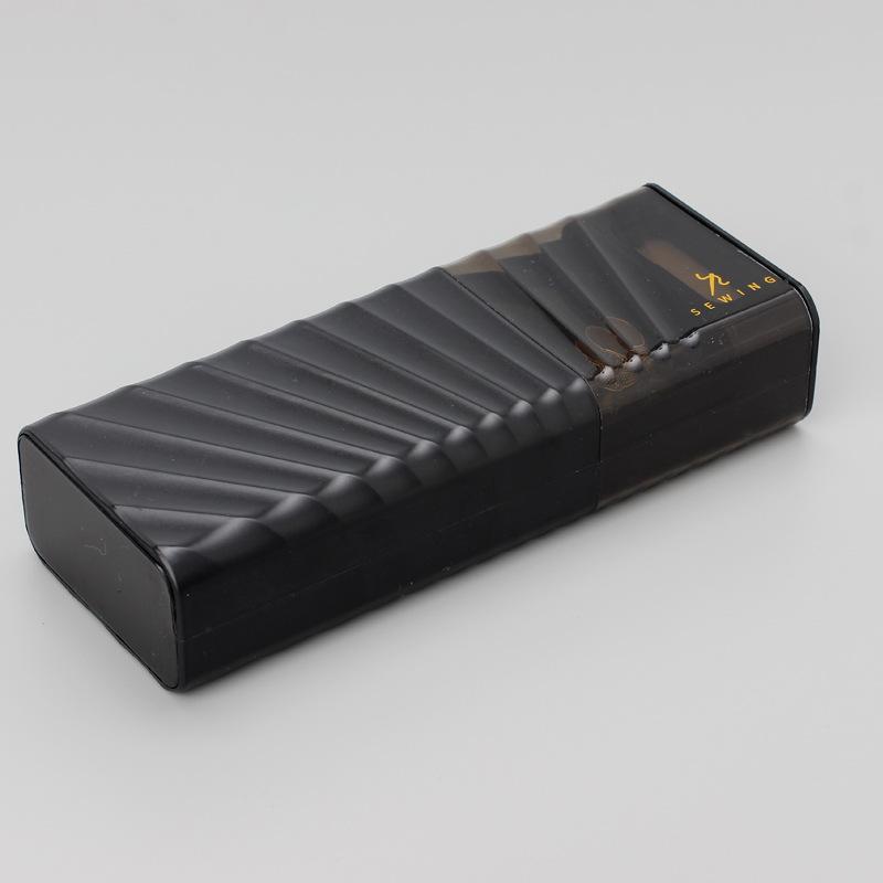 

Набор иголок и ниток/Многофункциональный портативный двухслойный выдвижной ящик для игл и ниток чёрный