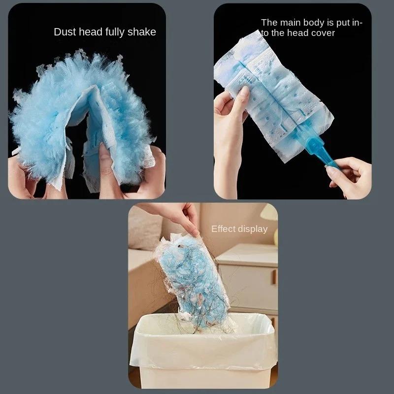 30 Stück Staubtuch-Nachfüllpackungen, Einweg-Staubtuch-Nachfüllpackungen, kompatibel mit Swiffer Duster, einfach zu verwenden, blau