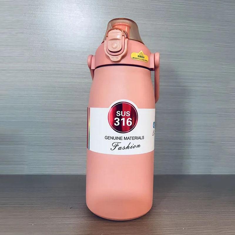 1.2L Thermos Bottle Large Capacity Thermal Thermo Water Bottle Stainless Steel Thermo Bottle Portable Thermal Mug Insulated Cup