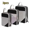 3-piece Travel Compression Packing Cube Travel Bag Luggage Organizer Travel Essentials Carry-on Luggage Compression Cube