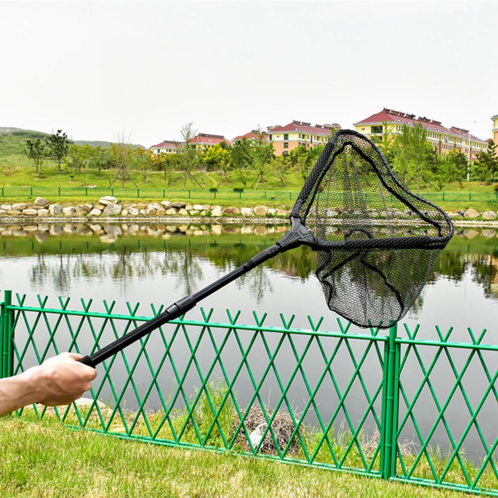 Telescopic Fishing Net Aluminum Alloy Folding Catch and Release Net Floating Fishing Net for Carp Fishing Catching Releasing