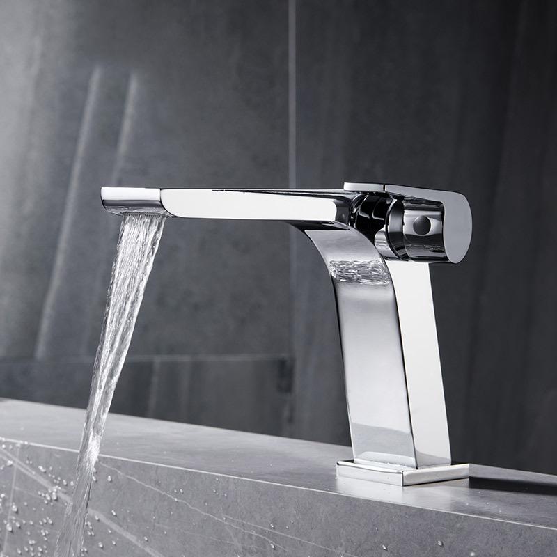 

Black/Grey Fashion Wash Basin Sink Faucet Deck-mounted Single Handle Single Hole Sink Taps Cold and Hot Mixer forBathroom